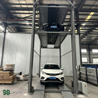 Élévateur de stationnement vertical durable à quatre niveaux pour 4 véhicules, machine de stationnement pour centres de service automobile