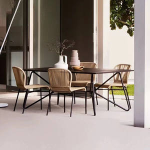 Silla de mimbre impermeable para el aire libre, restaurante, jardín y comedor, mimbre, ocio, <span class=keywords><strong>Bistro</strong></span>, <span class=keywords><strong>2022</strong></span> - Product Image 6