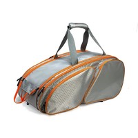 Grand sac à dos en nylon 30-40L pour raquettes de tennis et de pickleball avec compartiment pour raquettes et chaussures