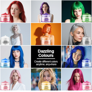 Temporary Hair Color <strong>Wax</strong> For Instant Washable Hair Dye &amp; Styling <strong>Wax</strong> | No Bleach Needed | OEM Colored Hair <strong>Wax</strong> Factory - Product Image 4