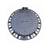 EN124 DCI ductile fonderie fonte GGG-50 couverture de trou d'homme avec peinture Au Bitume