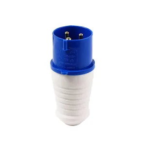 Venda direta da fábrica 023 plug 220v 32a 3pin ip44 industrial tomada e plugue para uso externo elétrico à prova d 'água