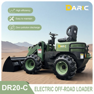 2025 harga baru kompak Off-Road traktor listrik <span class=keywords><strong>Loader</strong></span> roda kondisi baru 4x4 roda penggerak sekop depan pemuat ember - Product Image 2