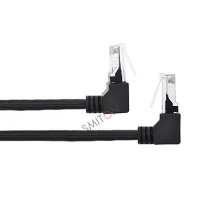 High quality Ethernet Straight 90 Degree Up Down Right Left Angle line 1m-50m cat6 patch cable utp patch cord rj45 network cable