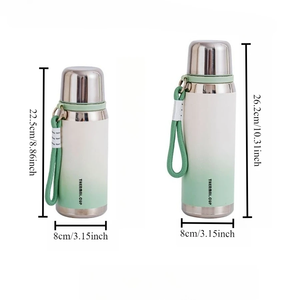 กระติกน้ำเก็บความร้อนสแตนเลส ทนความร้อนสูง ความจุเยอะ พกพาสะดวก ของขวัญสำหรับสาวๆ กระติกเก็บอุณหภูมิสีสันสดใส - Product Image 4