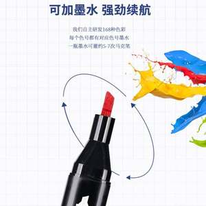 ชุดปากกามาร์คเกอร์แอลกอฮอล์ 80 สี หัวคู่ สีดำ แบบถาวร สำหรับวาดภาพและงานศิลปะ + กล่องใส่ปากกาขนาดใหญ่แบบพกพาพร้อมหูหิ้ว - Product Image 4