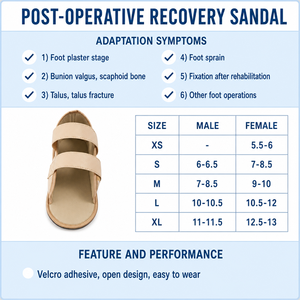 Bota Ortopédica Postoperatoria para <span class=keywords><strong>Fractura</strong></span> Metatarsiana, Soporte Ajustable con Velcro, Bota de Cuero para Caminar, Rehabilitación de Esguinces de <span class=keywords><strong>Pie</strong></span> - Product Image 4