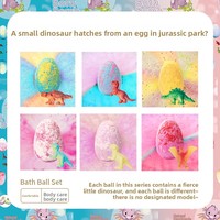 Bola Mandi Garam Aromaterapi Bentuk Telur Dinosaurus untuk Boneka, Halloween, Pengontrol Minyak, Aroma Mawar & Lavender, Tersedia
