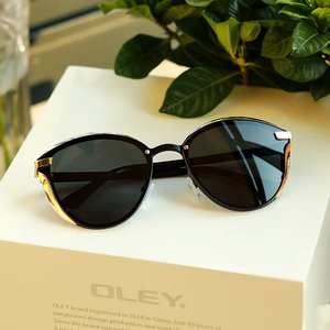 LMA 8705 Luxury Women Ins Cat Eye Metal Shades Brand UV400 Eyewear Vintage Square Men High Quality Custom Logo <b>Sunglasses</b> 2025 - Product Image 1