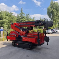 Mini-grue articulée avancée avec télécommande et châssis à chenilles stable pour les projets de levage en intérieur et en extérieur