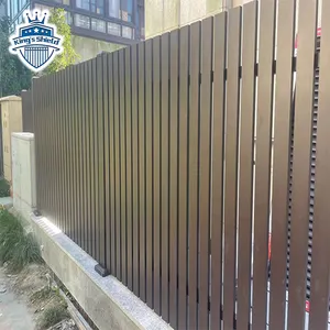Recinzioni da giardino moderne all'ingrosso della fabbrica pannelli di recinzione per esterni a doghe industriali in alluminio