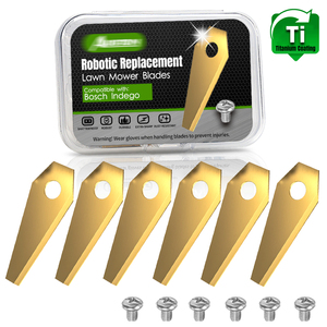 Lames de tondeuse <span class=keywords><strong>robot</strong></span> en acier inoxydable 49,5*19*1 mm compatibles avec : Tondeuse <span class=keywords><strong>robot</strong></span> Bosch <span class=keywords><strong>Indego</strong></span> - Product Image 1