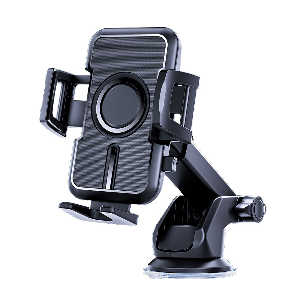 Black Phone Clamp+Suction Cup