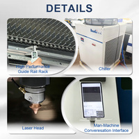 Machine de découpe laser à fibre CNC entièrement fermée 1500W-30000W avec couvercle de sécurité pour tôle 3015 6020 6025 Raycus