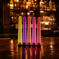 Tube de stockage de cigarettes jetable en plastique coloré, étanche et hermétique, pour cigares et blunt, 110 mm, 112 mm, 116 mm
