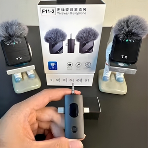 3 in 1 Wireless Clip-on <b>Microphone</b> Type C 3.5mm Receiver Noise Cancelling Mic for Mobile Phone Camera PC - Product Image 3