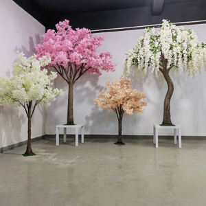 Centres de table <span class=keywords><strong>japonais</strong></span> Sakura blanc <span class=keywords><strong>rose</strong></span> rouge pour la décoration intérieure, <span class=keywords><strong>arbre</strong></span> à fleurs de cerisier artificiel avec branche de fleurs - Product Image 3