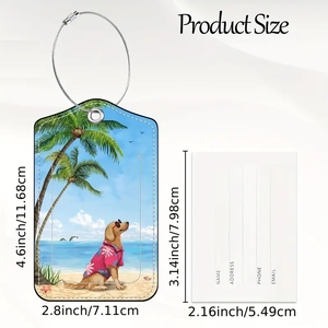 Essentiels de voyage <span class=keywords><strong>Acheter</strong></span> en gros Sublimation étiquettes à bagages en cuir Pu Logo personnalisé pour valises de voyage Couverture de <span class=keywords><strong>carte</strong></span> nominative - Product Image 2