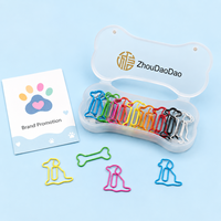 Clips de papier personnalisés en forme d'os avec des motifs de chiens et de chats pour des cadeaux promotionnels