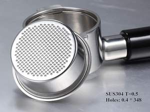 Portafiltro de 51mm para <span class=keywords><strong>Delonghi</strong></span> Portafiltro sin fondo de 51mm 2 orejas, piezas de repuesto de acero inoxidable para MANGO <span class=keywords><strong>Delonghi</strong></span> - Product Image 3