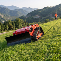 Tondeuse à gazon LUXIN 550, moteur à essence, tondeuse tout-terrain, chenilles en caoutchouc agricoles, tondeuse robot télécommandée