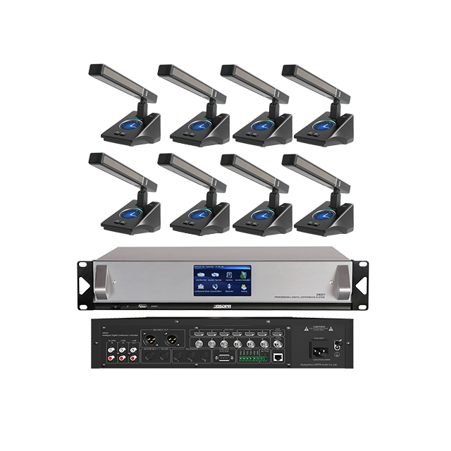 Smart Office Multi-functional Audio Video Solution Conference Microphone System with 60 Conferences Mic