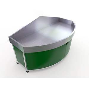 Support de présentoir de légume fruit de conseil de guidage d'acier inoxydable pour le supermarché - Product Image 6