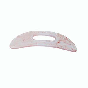 Aura Resin Gua Sha Plate - Large Geode-Inspired Scraping <b>Tool</b> for Full Body <b>Massage</b>, Earthy Tone Wholesale OEM - Product Image 2