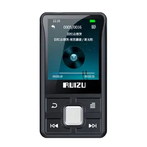 RUIZU X55 Dropshipping Reproductores Mp4 Usb portátil Fm Mini Clip Sport Bluetooth Pantalla TFT de 1,5 pulgadas Reproductor de música MP3