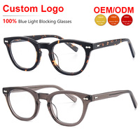 Monturas de Gafas Ópticas Unisex Hechas a Mano con Lentes Transparentes de Acetato, Ligeras y Duraderas, Personalizadas, Suministro al por Mayor OEM ODM Sunray