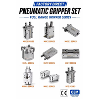 HFD Low Profile Air Gripper MHF2 8mm Bore Double Acting Two Finger Parallel Type Pneumatic Air Gripper Kelas Industri