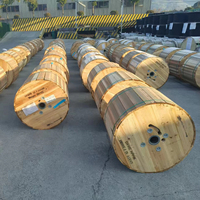 Cables de Comunicación de Fibra Óptica Aérea FTTH Drop ADSS, Fibra Óptica ADSS 200m 48FO, Cable Óptico de 12, 24, 96 Hilos G652D 4KM 15km