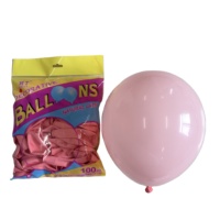 Série de couleurs roses 100 pièces par sac 10 pouces 2.2g ballon en latex standard rose bébé rose ballons en latex naturel pour la décoration de fête