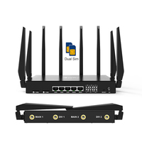 Routeur industriel TUOSHI SMA 8 antennes sans fil CPE multi-cartes SIM double bande WIFI 1266 Mbps WAN LAN Ethernet 1 Gbps CA modem 4G LTE