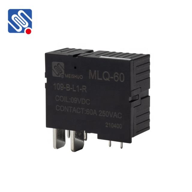 Meishuo MLQ-60-109-B-L1-R Magnetic Latching Relay 60a DC 9V 12v 24v NO 60A 250VAC Electromagnetic Relay High Power PCB 1A 1B