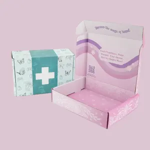 Custom Colorful Purple Tuck Top CMYK Printing Gift Packaging a4 Shipping Postal Carton Box Cardboard Mailer Box For Dress