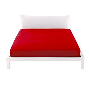 BIANCALUNA - Drap-housse uni rouge - Product Image 1