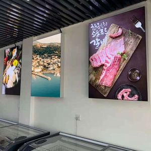 Insegna Luminosa LED Rettangolare in Alluminio da Appendere per Menu di Ristoranti, Cartelloni Pubblicitari per <span class=keywords><strong>Cinema</strong></span> - Formato A4 da Parete - Product Image 5