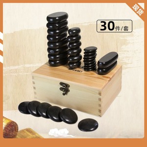 Juego de piedras calientes de 30 piezas para masaje de spa en casa Bianstone rocas relajantes para calentar productos de masaje con piedras calientes - Product Image 2