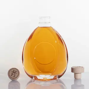 500 מ""ל 700 מ""ל 750 מ""ל בקבוק ברנדי מפורסם בקבוק זכוכית xo בקבוק ויסקי פרימיום