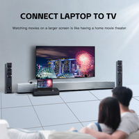 Adaptor konverter VGA ke HDTV, kabel adaptor pria ke Wanita dengan Audio 1080P VGA HDTV-adaptor kompatibel untuk PC Laptop HDTV proyektor