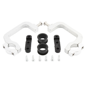 Protège-mains de moto tout-terrain ZUQING, couverture intégrale 130 mm, en aluminium et PP, orange, rouge, blanc, bleu, noir, jaune, protection de guidon - Product Image 5