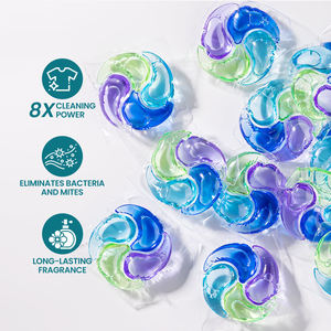 GreenLem – Capsules de lessive écologiques jetables 4-en-1 au gel, parfum floral/fruité/naturel, pour le lavage des vêtements - Product Image 4