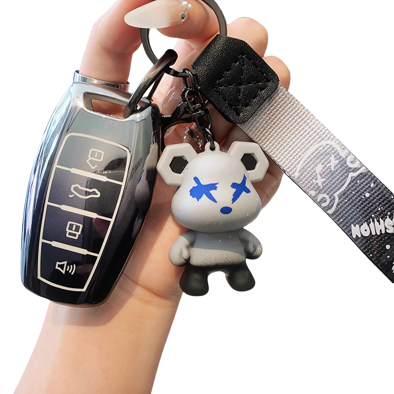 4 Boutons Noir + Petit Ours