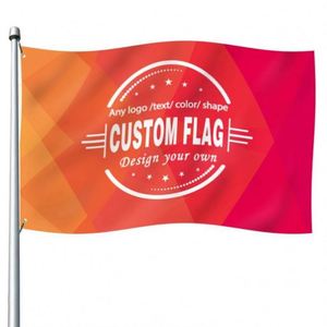 Factory Wholesale Good Quality Any logo Any Size Any Design Orange Custom <b>Flags</b>, Banners - Product Image 4