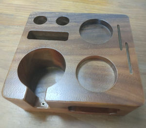 2025 nouvel organisateur d'espresso Tamper Station <span class=keywords><strong>SouthAmerica</strong></span> noyer 9 en 1 porte-outil à café - Product Image 3