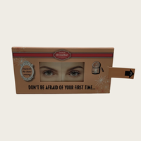 Boîte d'emballage de maquillage personnalisée haut de gamme en carton recyclé biodégradable et écologique, avec pelliculage mat, pour eye-liner et sourcils