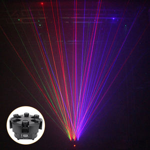 <span class=keywords><strong>Fari</strong></span> mobili Laser <span class=keywords><strong>RGB</strong></span> a 6 teste con luce Laser per Night Club - Product Image 3
