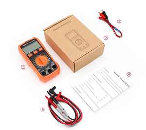 Multimètre numérique automatique VICTOR série 20, 6000 points, grand écran LCD, True RMS, 600V/20A AC/DC, température, étanche à la poussière, faible consommation - Product Image 6