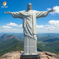 Statue de Jésus en marbre grandeur nature pour église, sculpture religieuse sculptée à la main, fournisseur de statues catholiques sur mesure